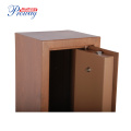 3 Refile Gun Storage Safe with Key Lock and Wood Grain Powder Coating